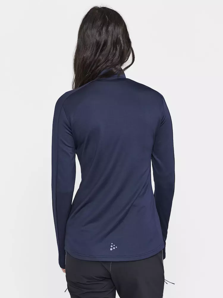 Half-Zip Sweater Dames Donkerblauw