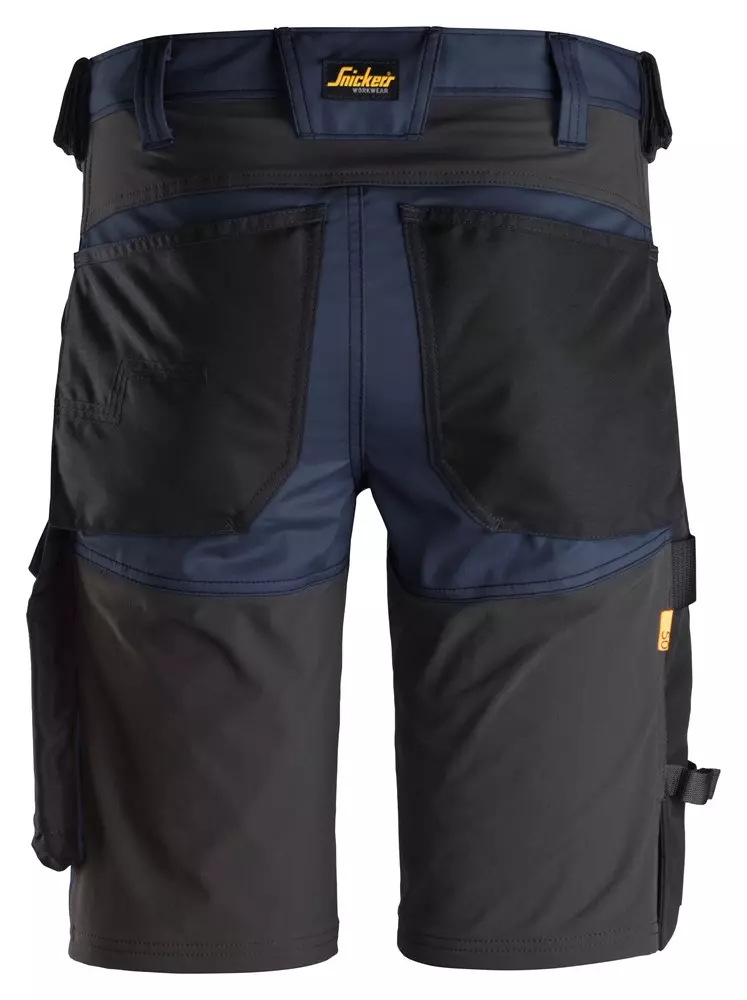 Korte werkbroek stretch Snickers 6143 marine/zwart