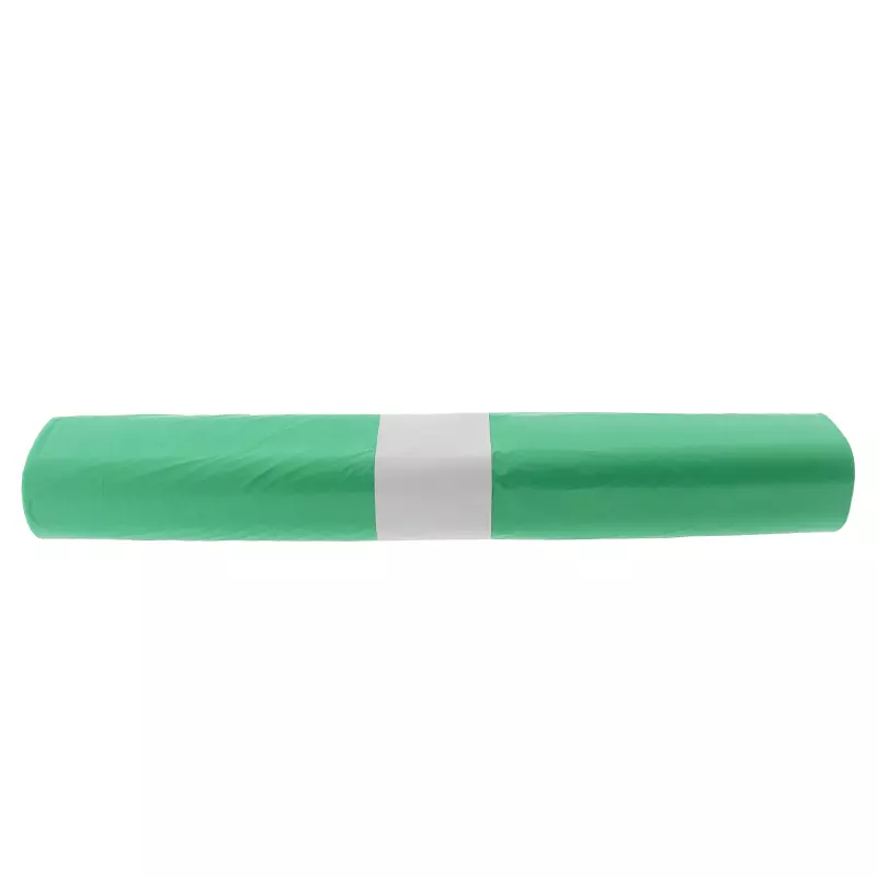 Afvalzak HDPE 70x110cm T25 17mu Groen