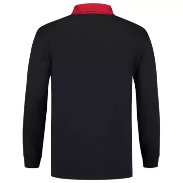 Polosweater marine/rood PSC-280