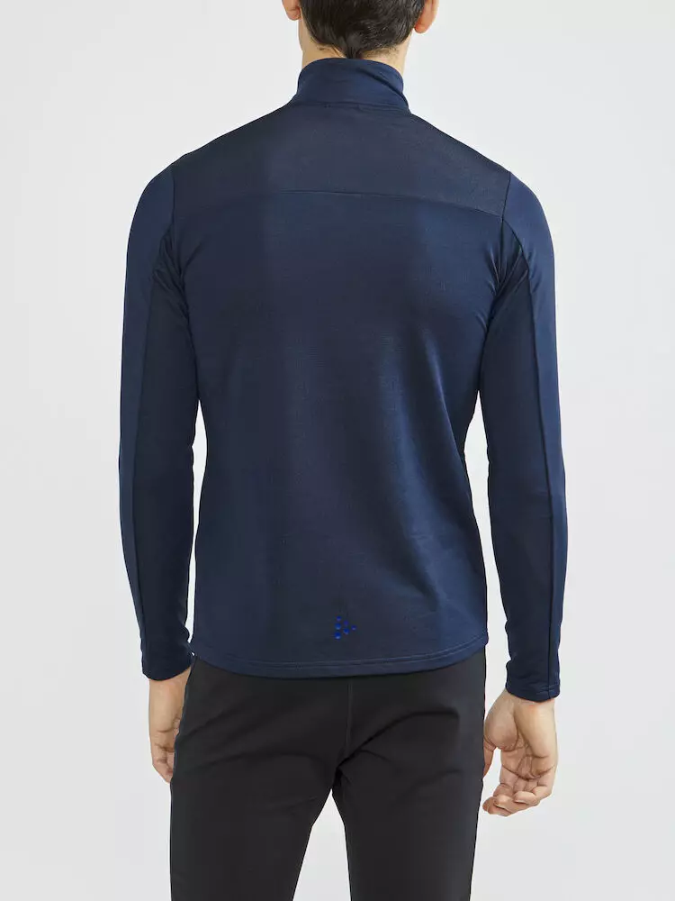 Half-Zip Sweater Heren Donkerblauw