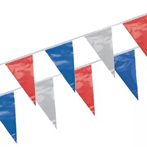 Vlaggenlijn rood wit blauw 4 meter