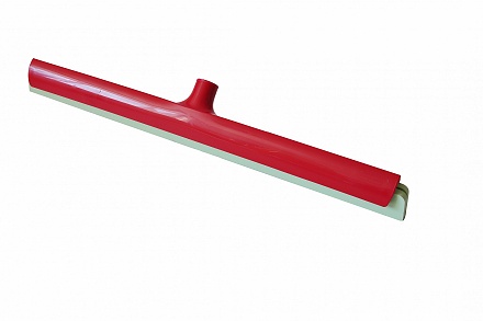Vloertrekker PP 60cm rood met wit rubber