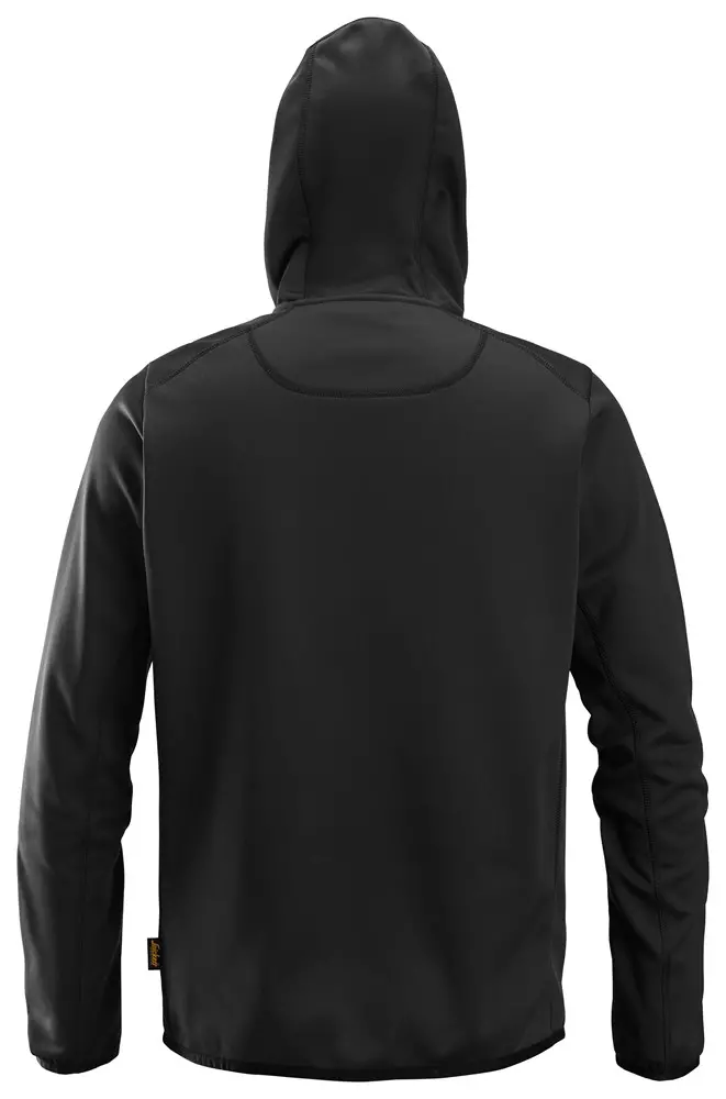 Fleece Hoodie met Rits Zwart Snickers