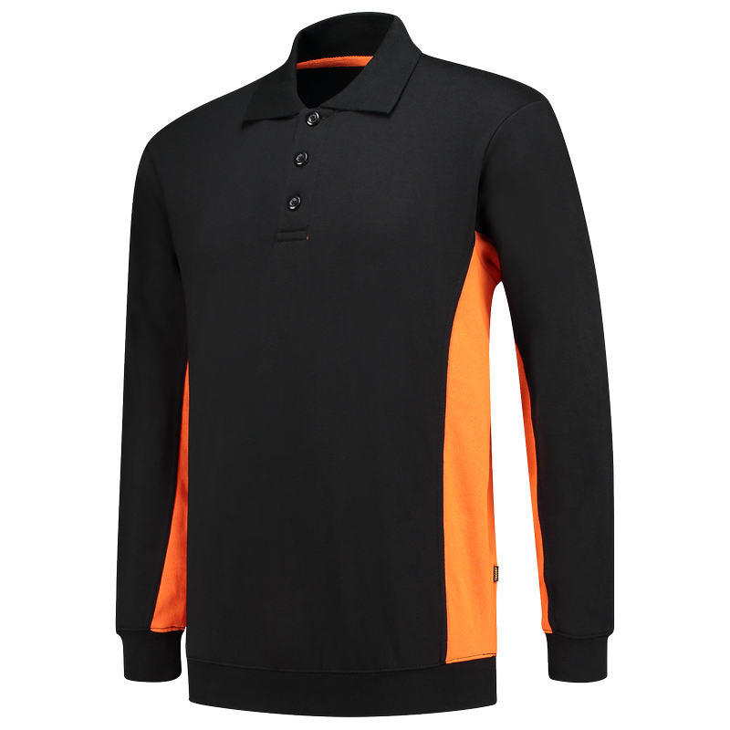 Tricorp Polosweater Bicolor Black-Orange