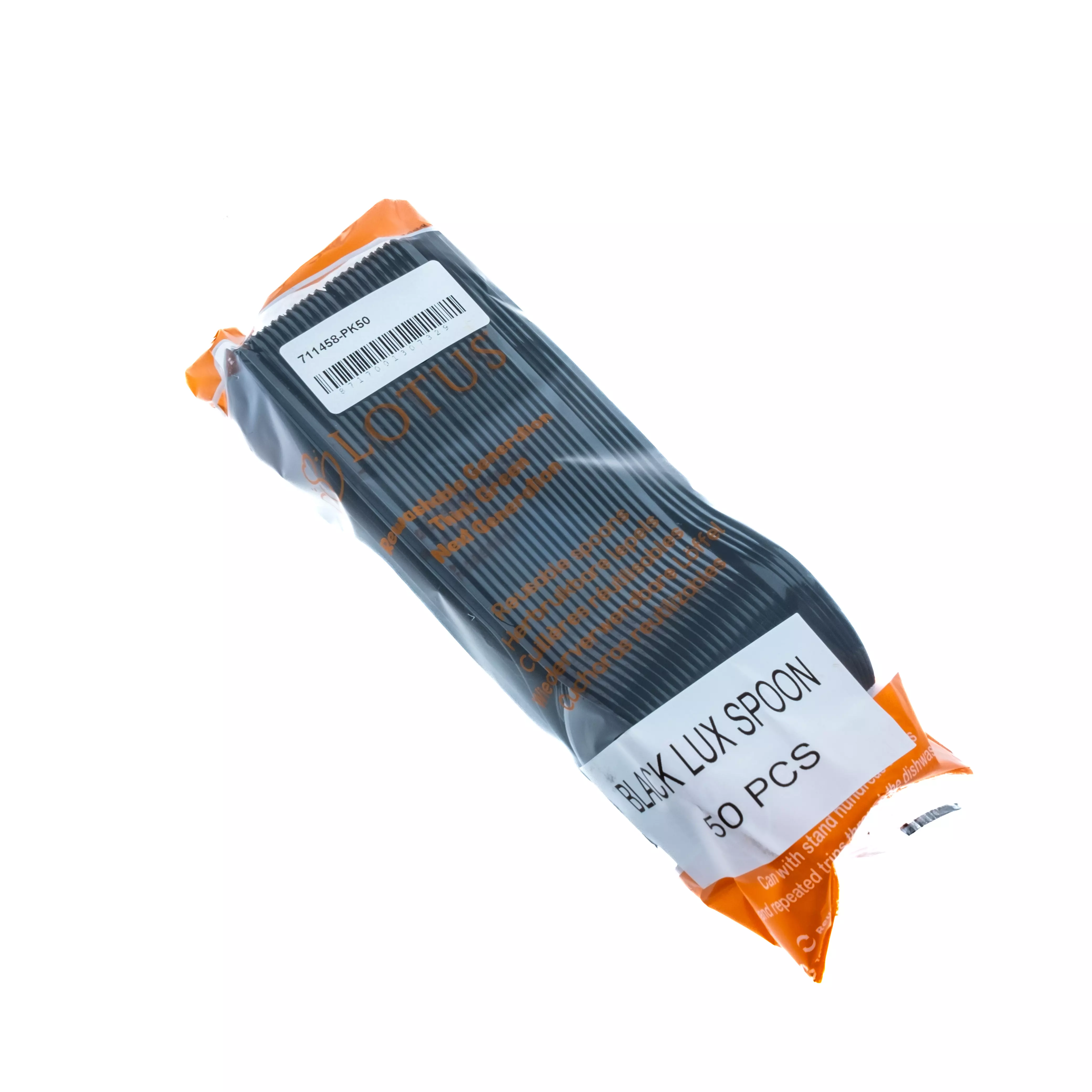 Lepel herbruikbaar PP 165mm zwart budget lijn (doos à 1000st)