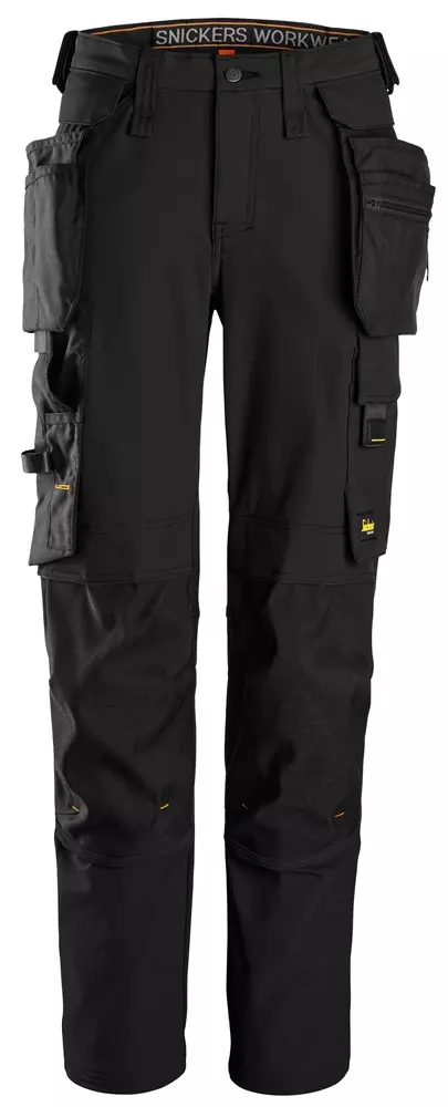Snickers Werkbroek 6771 Dames Met Afneembare Holsterzakken Zwart