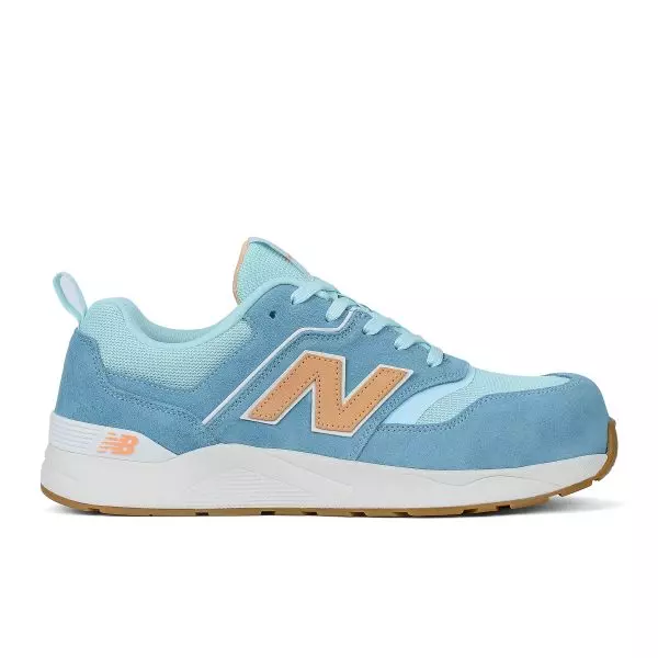 New Balance Elite Lite Low S1PL Dames Veiligheidsschoen Blauw/Oranje