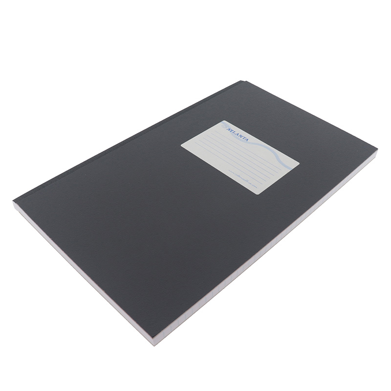 Notitieboek register harde kaft A1044-17192bladzijden 330x205mm grijs breedfolio