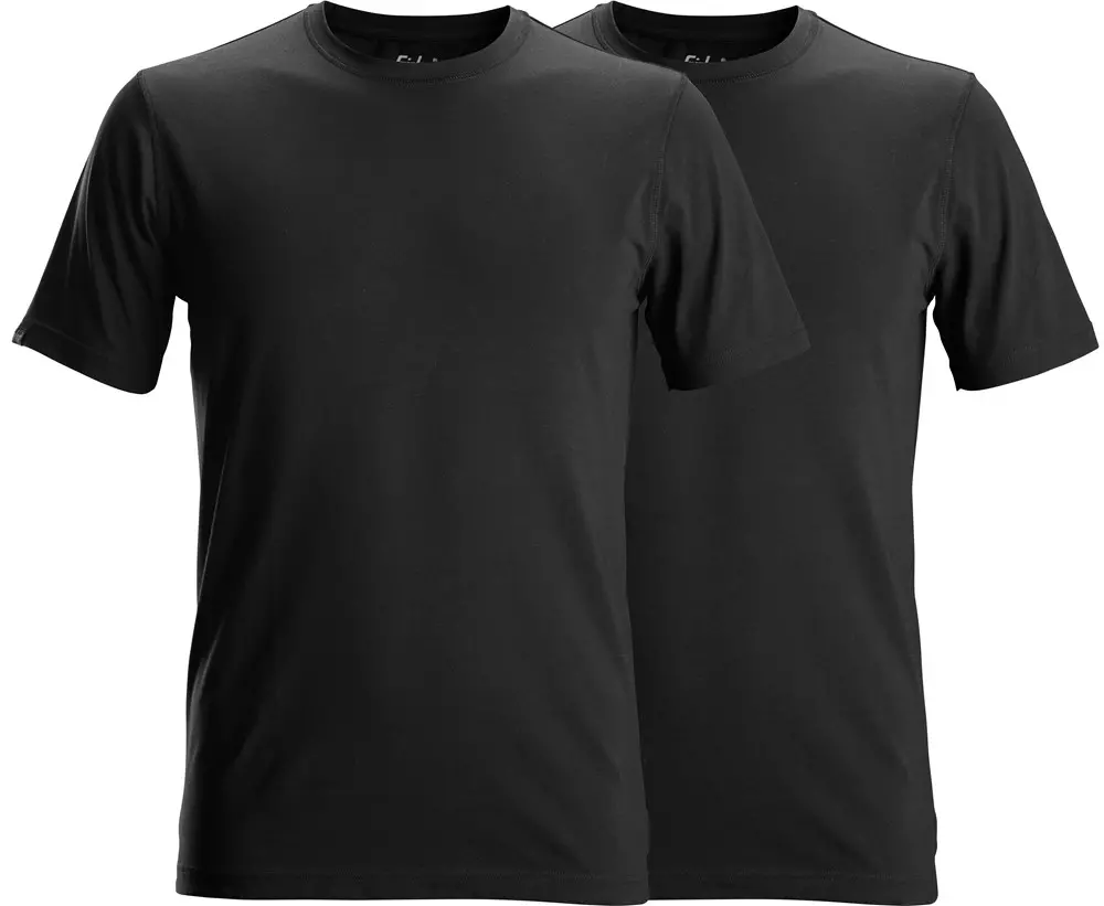 Snickers T-shirt Soft Stretch 2-pack Zwart