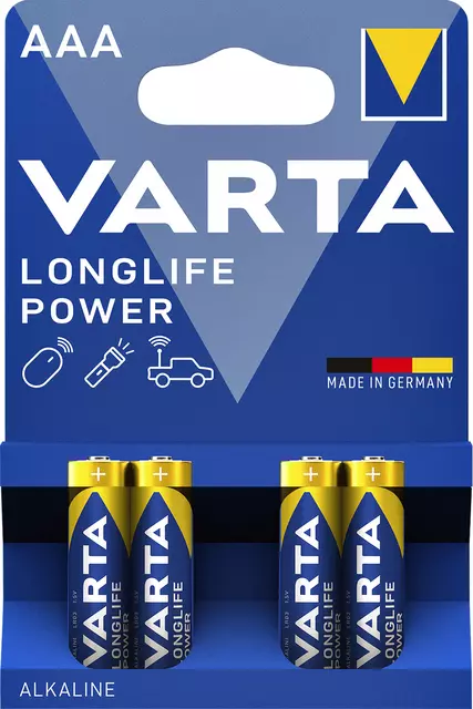 Batterij AAA Varta Longlife Power 4x