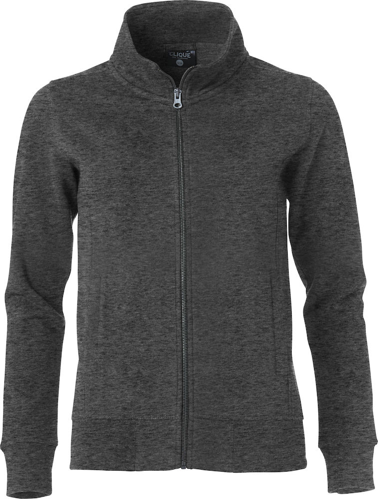 Sweatvest dames classic Cardigan 021049 antraciet mele