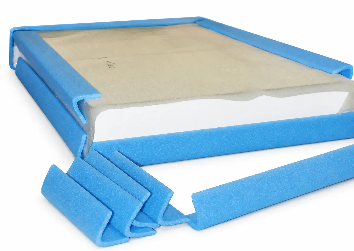 Schuimprofiel L 75x75mm Ocean Green lengte 2m (doos á 105st)