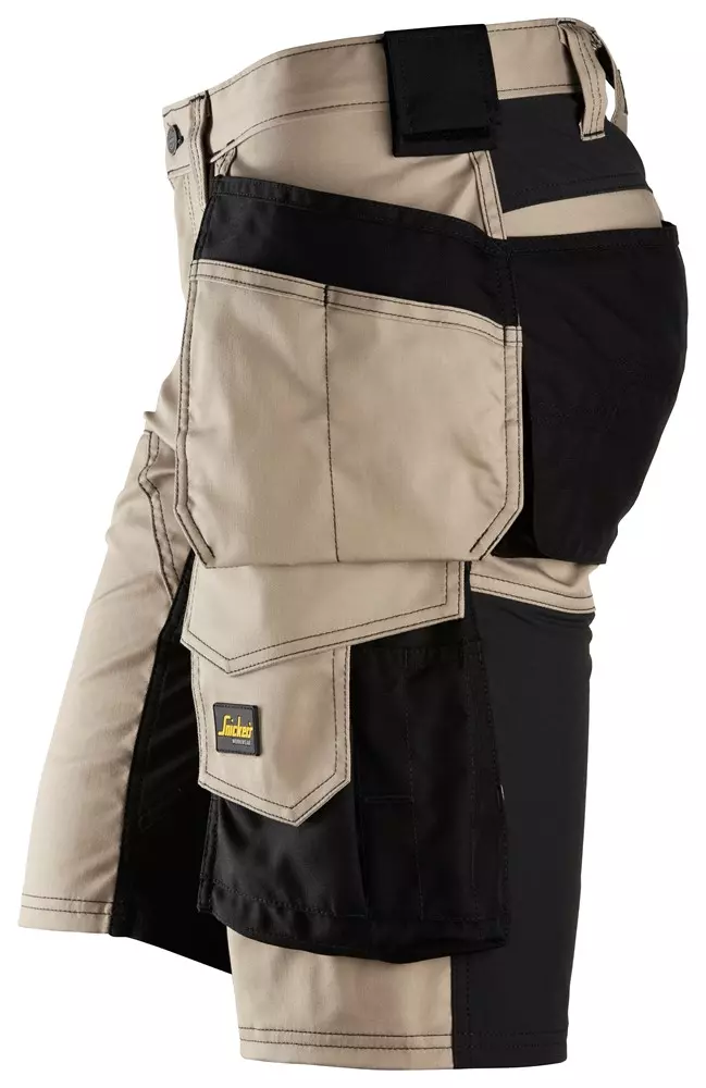 Snickers Korte Werkbroek 6141 Met Holterzakken Kaki/Zwart 