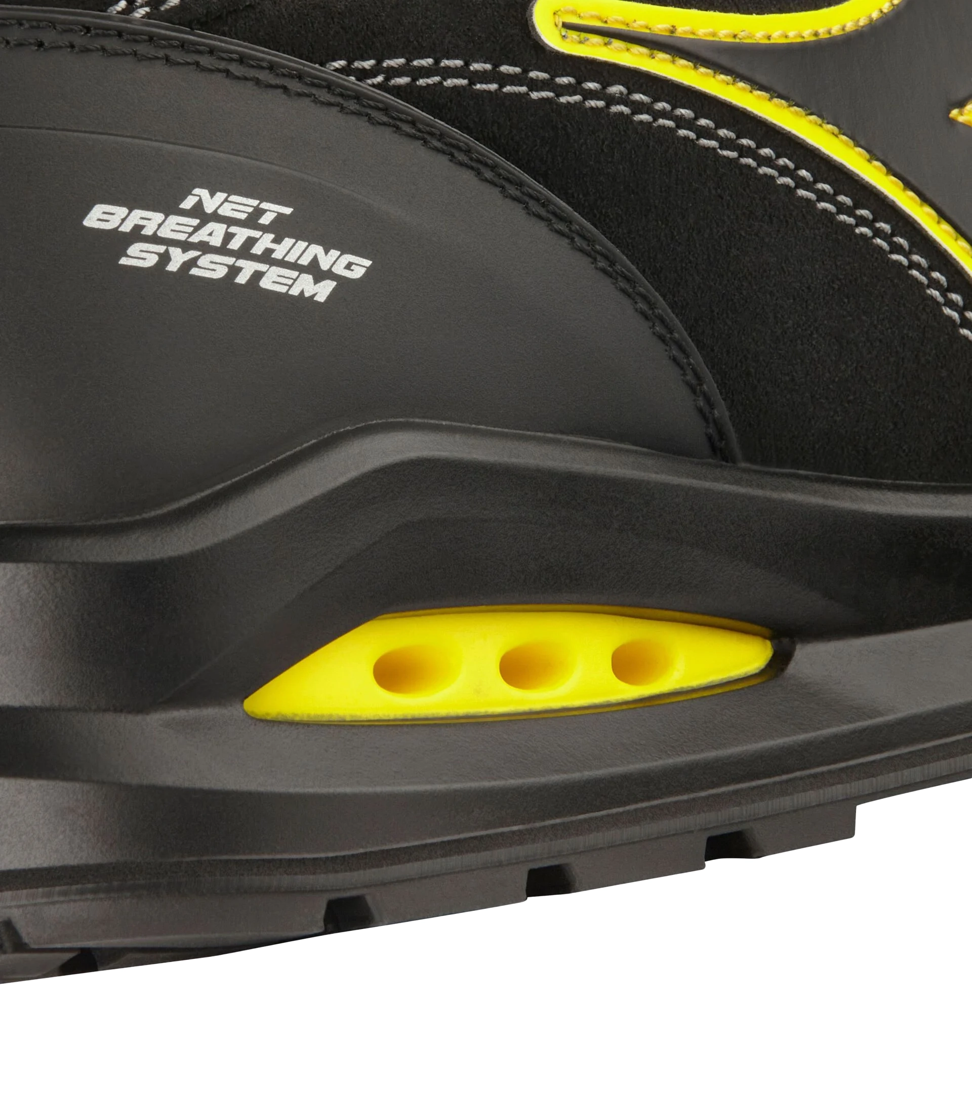 Diadora Run Net Airbox Master Low S3 Veiligheidsschoen - Zwart/Geel