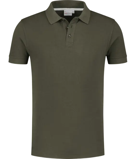 Santino Max poloshirt Donkergroen