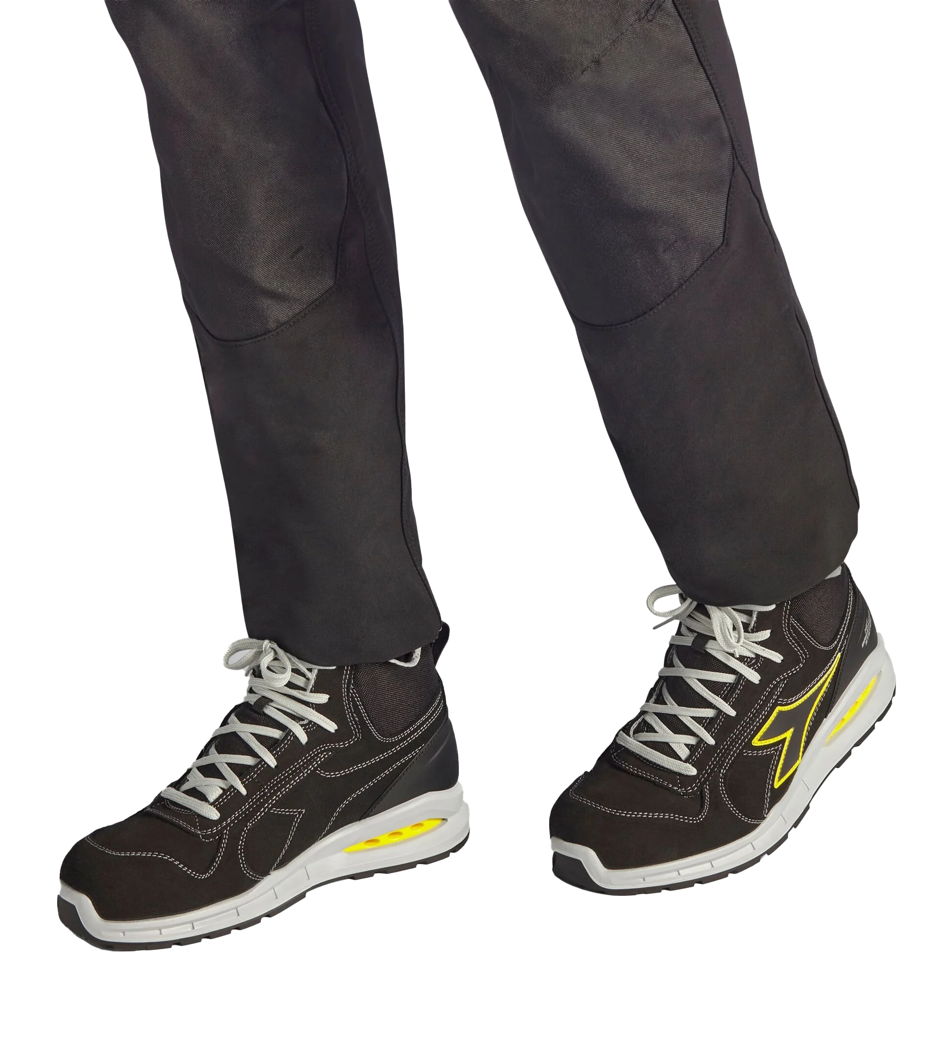 Diadora Run Net Airbox Mid S3 veiligheidsschoen Zwart/Wit