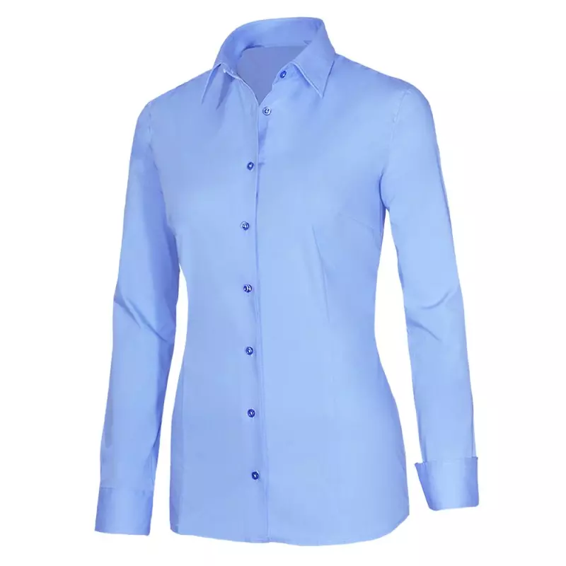 Dames blouse stretch lichtblauw Giovanni Capraro 29336