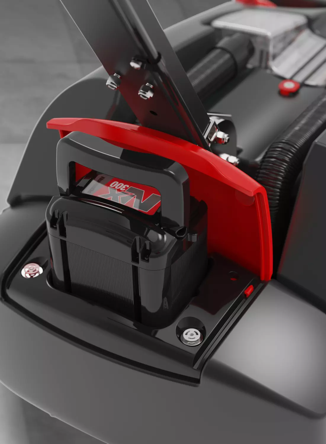 Schrobzuigmachine Numatic TTB1840NX-R - +1x NX300 Batterij - Zwart 