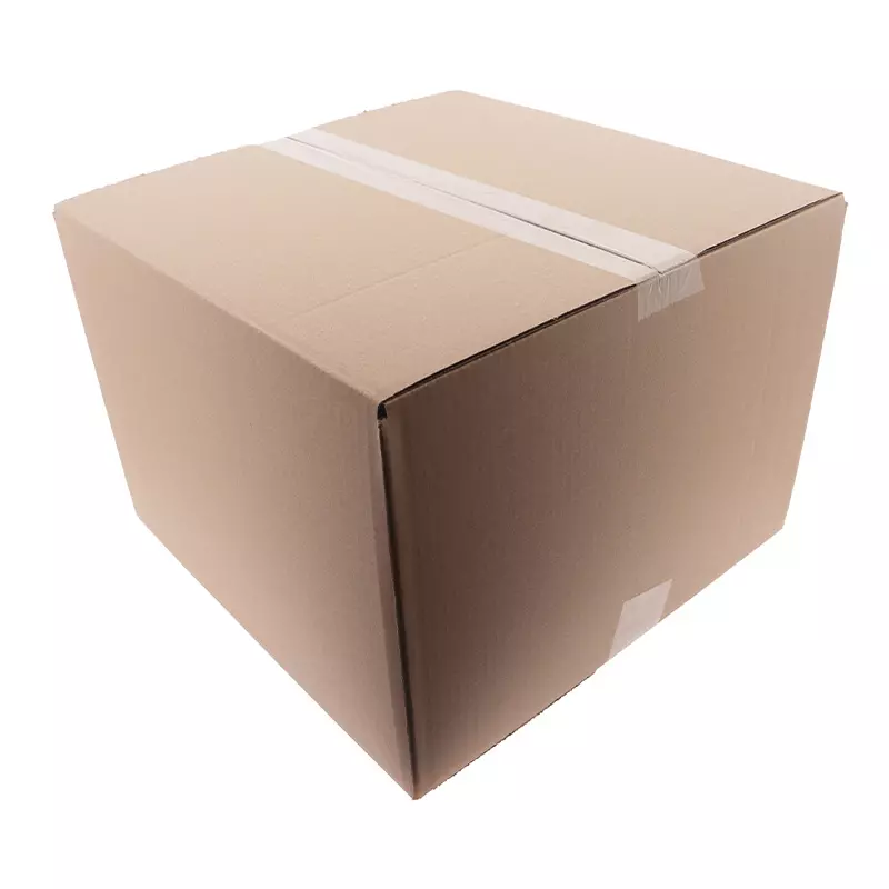 Amerikaanse vouwdoos enkele golf 350x350x250mm B-golf Bruin