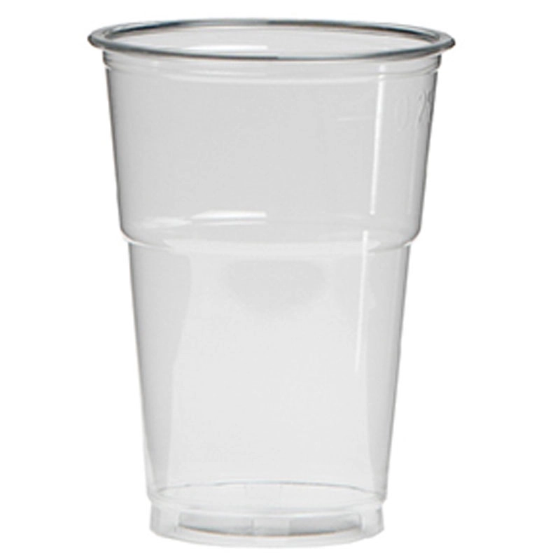 Bierglas PET 250/300ml Ø78mm transparant(streng à 50st)