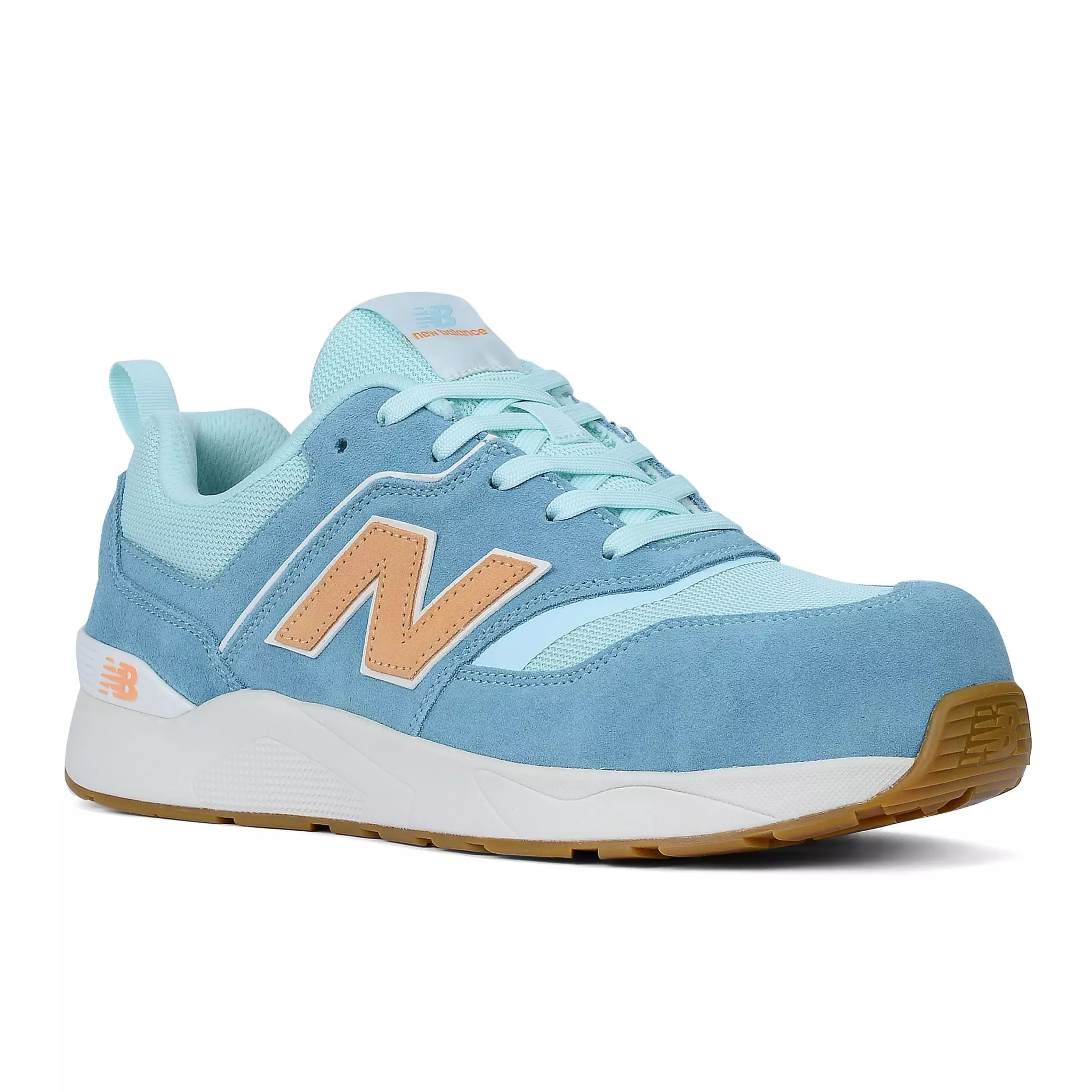 New Balance Elite Lite Low S1PL Dames Veiligheidsschoen Blauw/Oranje