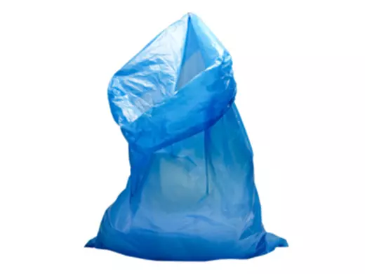 Afvalzak HDPE 70x110cm T25 17mu Blauw