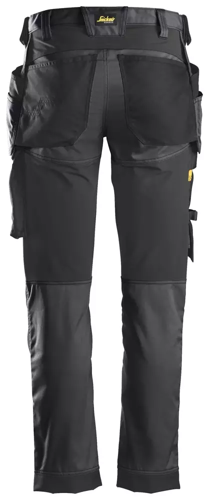 Werkbroek heren stretch met holterzakken grijs/zwart Snickers 6241